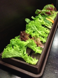 Tray of veggies