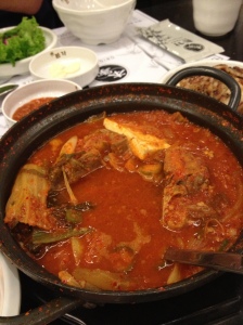 Our tofu kimchi soup