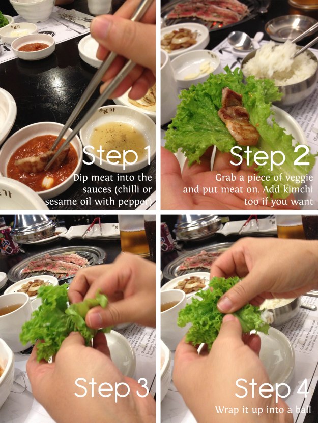 Steps to enjoying korean bbq